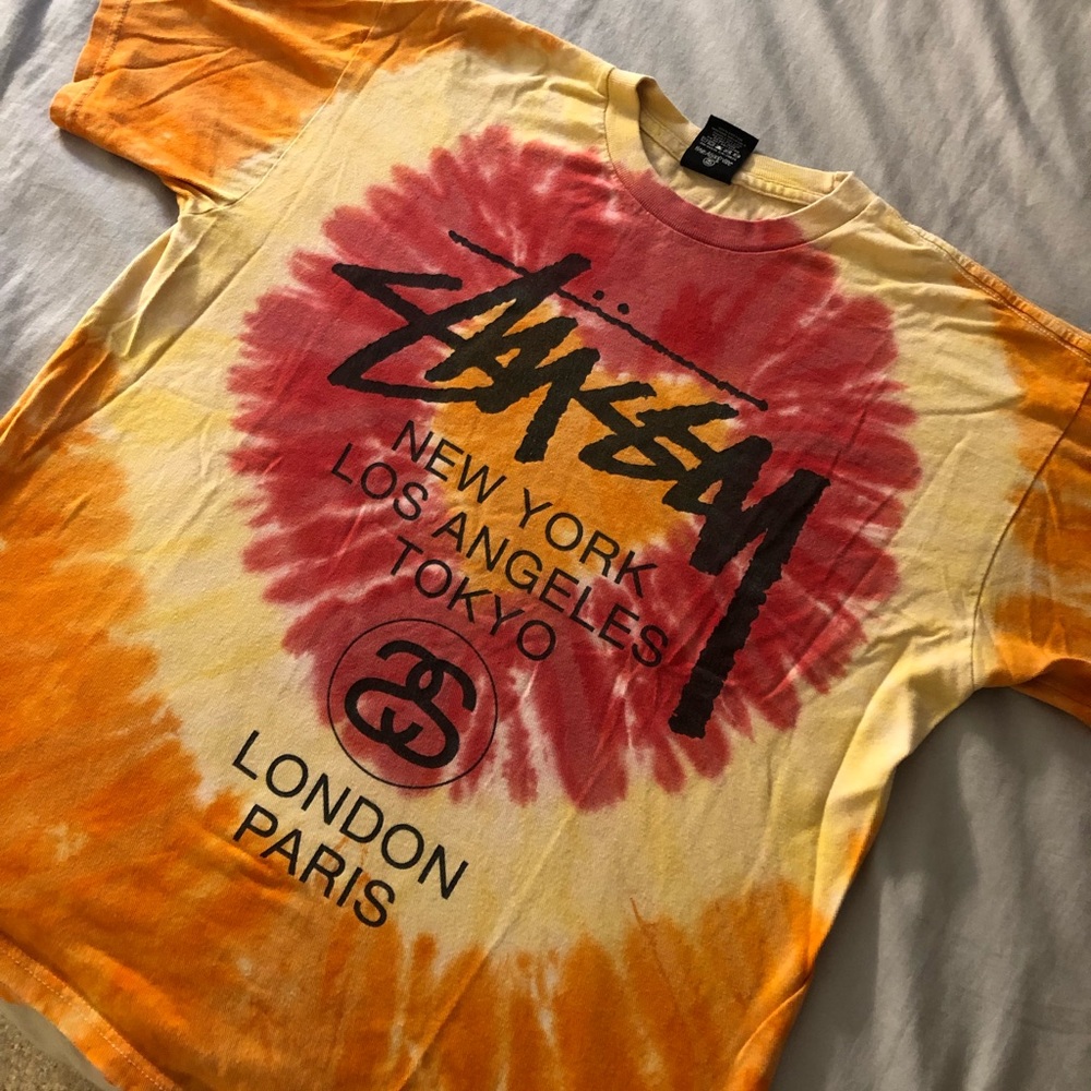 STUSSY VINTAGE Tie-dye t-shirt